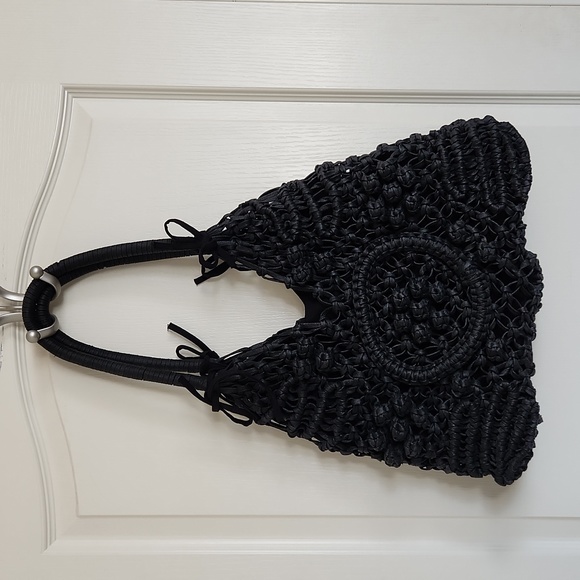 Clever Carriage Company Positano Hand Macrame Satchel - Picture 3 of 8